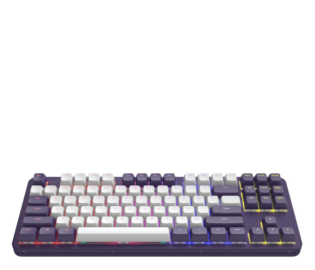DARK PROJECT ALU87A Violet/White G3MS Mech RGB - 1301393 - zdjęcie 2
